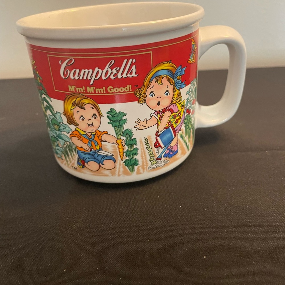 Vintage Style Mug - Red and White